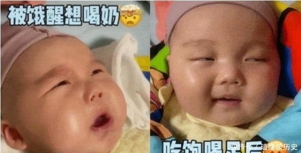 奶嘴|婴儿“吃饱”后模样有多萌?表情变化形象生动,与喝奶前是俩状态