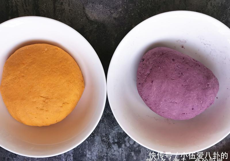 孩子不爱吃面食别愁,这个双色馒头好看还好吃,孩子见了准馋