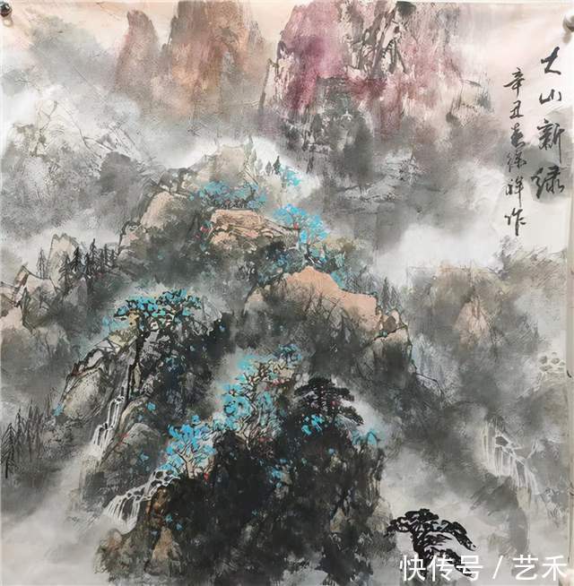 山水画#潋华清辉 墨色成画——著名山水画家徐祥作品赏析