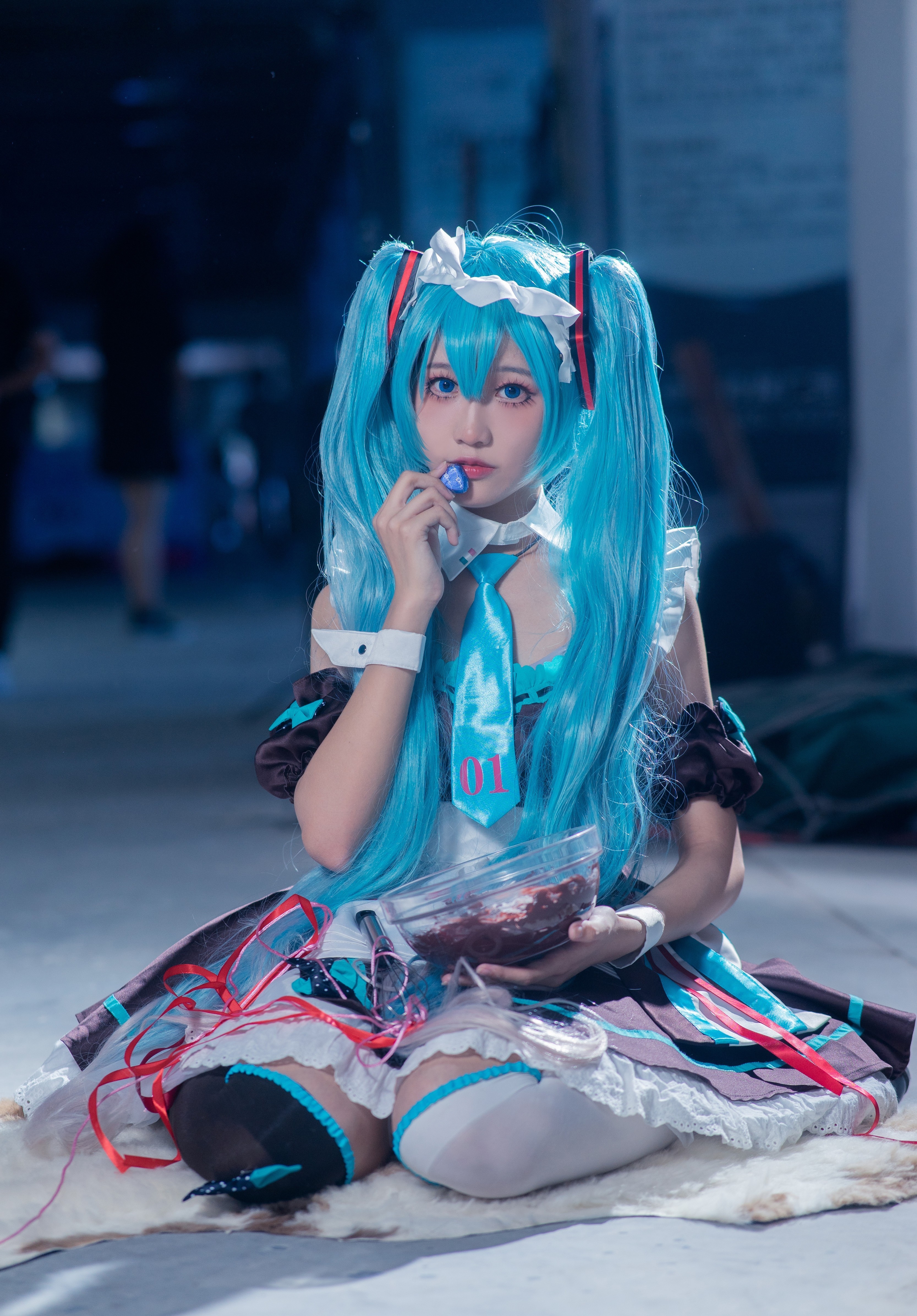 带来|cos：初音漫展返图，黑白配带来的可爱