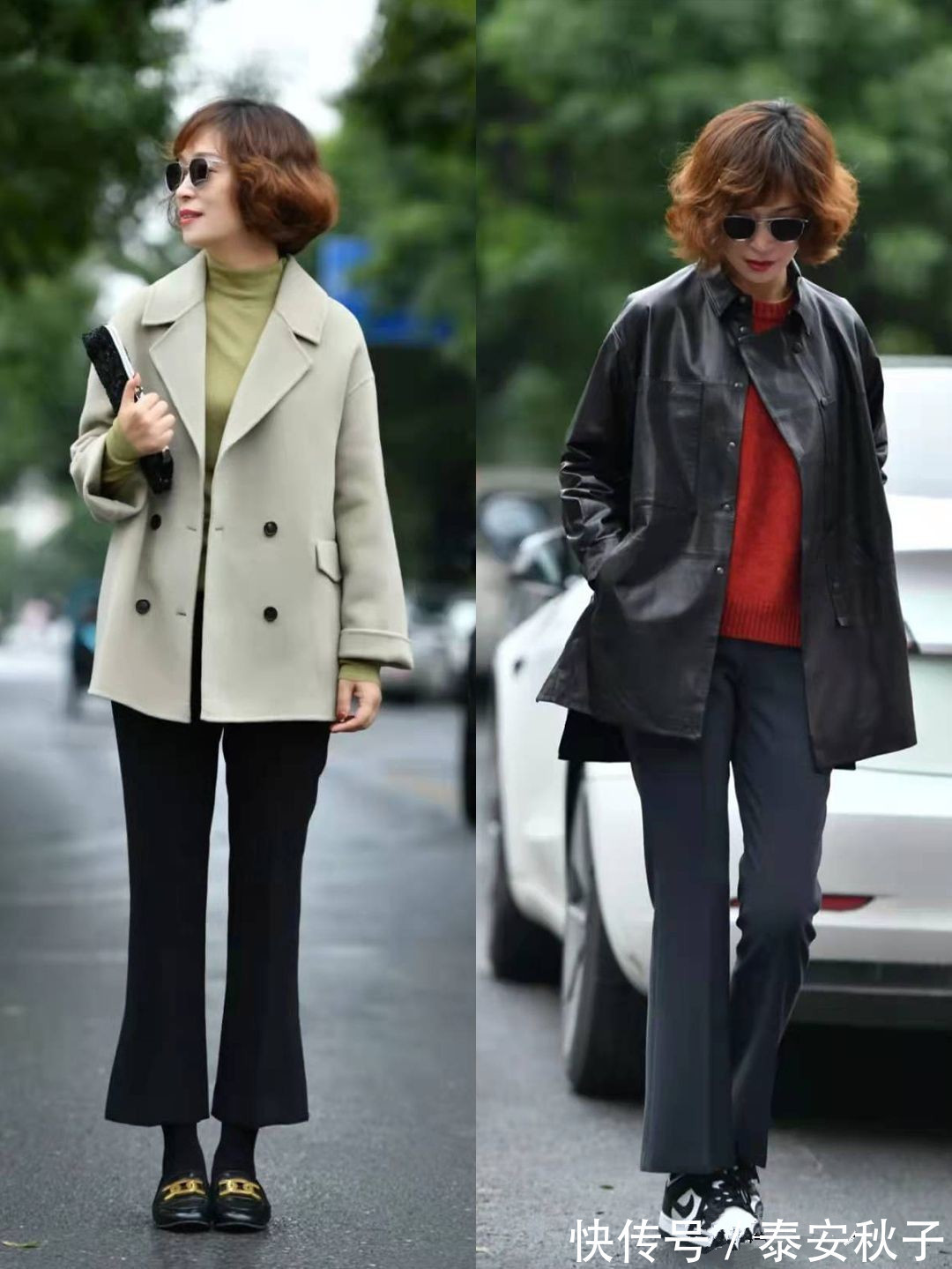 出身材|天气这么冷,就放弃半身裙吧!学50岁“大妈”这样穿:更高级!