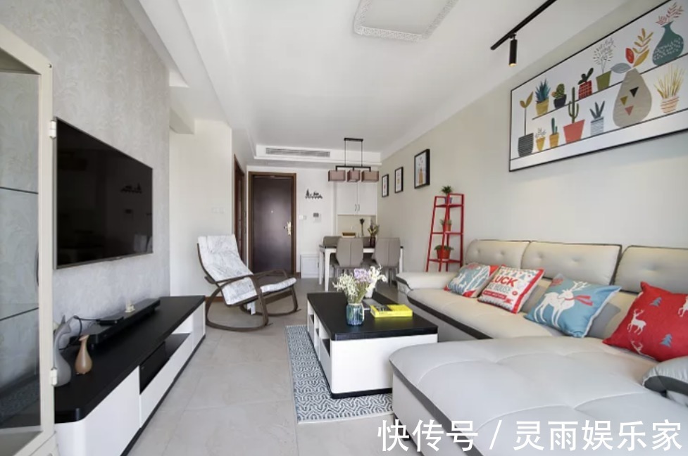水泥板|进屋就是餐厅无玄关,这么设计,收纳美观两不误!