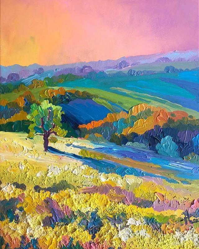 艺术@美女画家AnastasiaTrusova独特的艺术大胆厚重颜料给你不同的感受