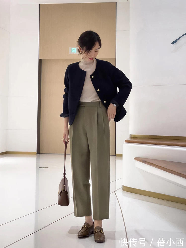 裤子|终于找到适合40+女性的裤子,“九分裤”才是王者,时髦又高级