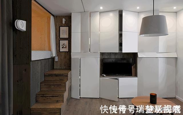 储物区|90后男主坚持把卧室抬高至半空,35㎡家储物空间翻倍,太实用