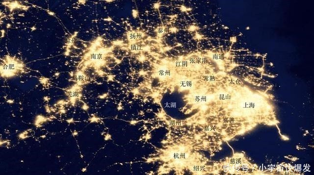 卫星 全国各地夜景灯光卫星图,这个地方最亮眼!全国各地夜景灯光卫星图,这个地方最亮眼!