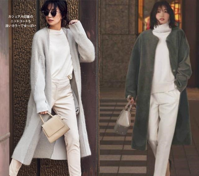 上衣 一条白色裤子，让秋冬穿搭变“轻盈”！