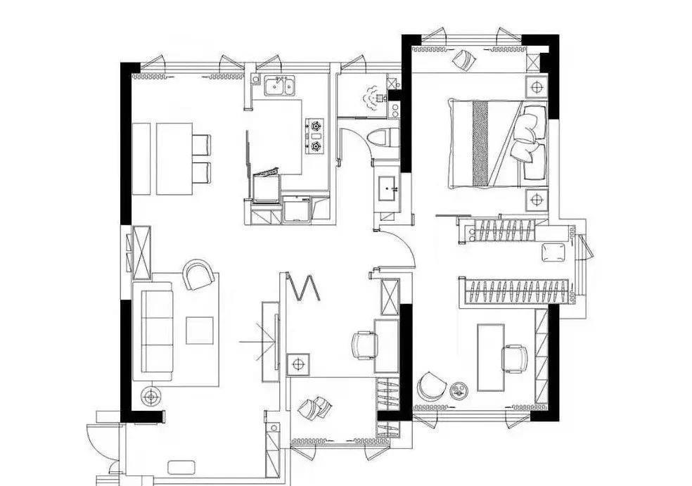 原木|106㎡北欧风小户型,简单的色调搭配原木色,原来还能这么好看!