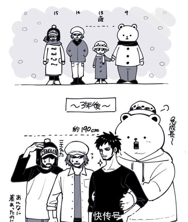 心脏|海贼王心脏海贼团壁纸分享，罗和培波结缘13年，从小一起长大