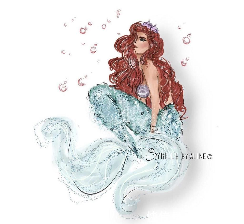 艾莎|迪士尼公主集体变身“美人鱼”,花木兰比艾莎还美,莫阿娜像大妈