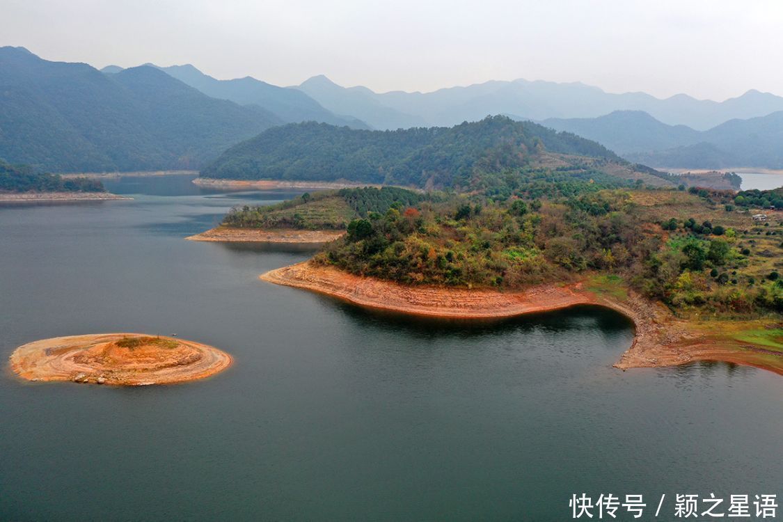 小岛将被淹没，枯水期的绝版风光，五十年一遇