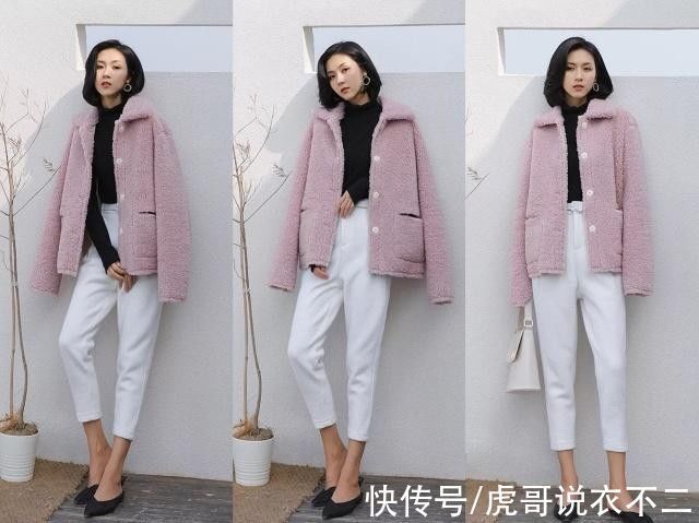 搭配 今年流行穿羊羔绒外套,5种简单好用的搭配方式,既保暖又时髦