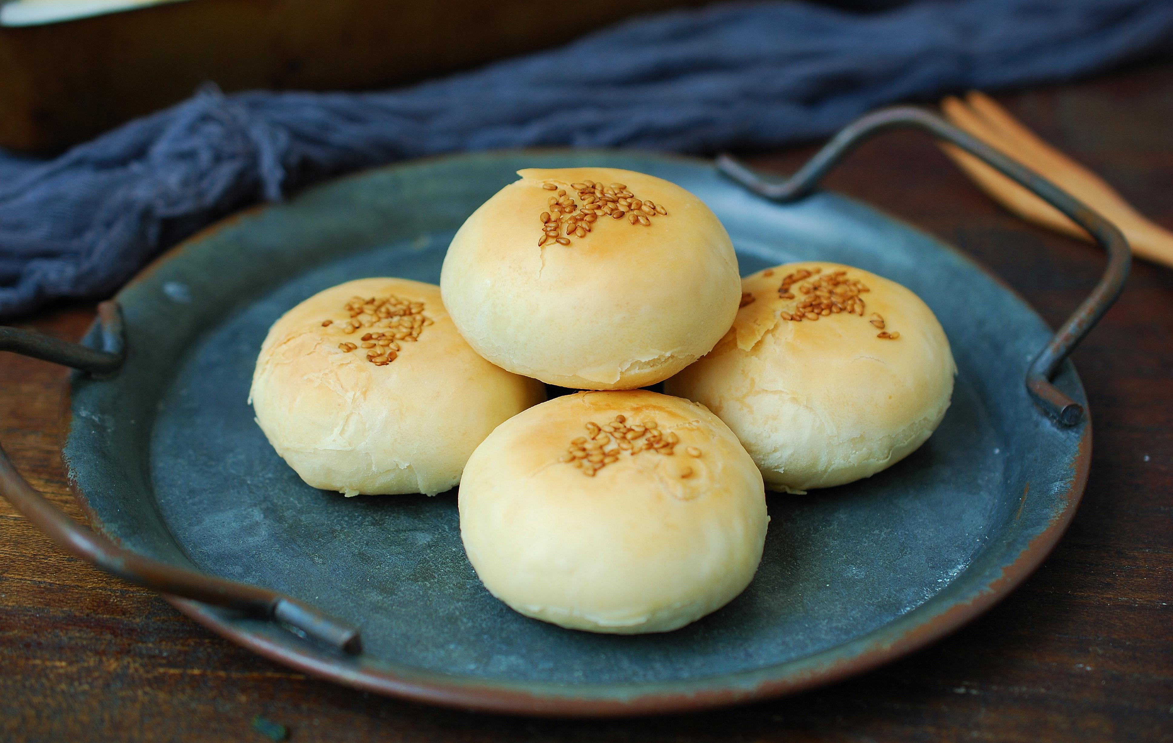 小小红豆酥，1口个酥掉渣，平底锅电饼铛、烤箱空气炸锅都能做