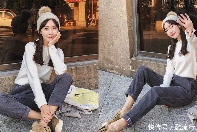 别再穿阔腿裤了,现在流行的是“窄腿裤”,百搭又显瘦,还暖和!