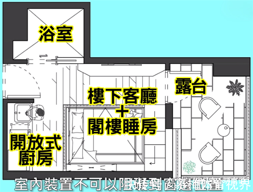 夫妻二人|香港夫妻买下16㎡微型房，利用3米层高做阁楼，半平米不敢浪费