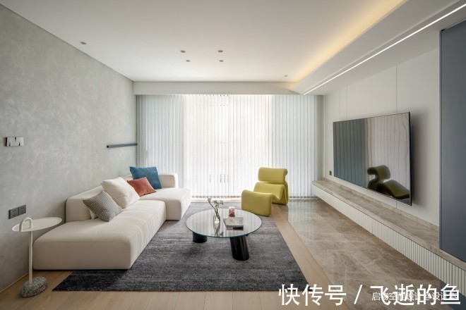 雾霾|雕塑玄关+进门卧室——“呵护型”色彩美家