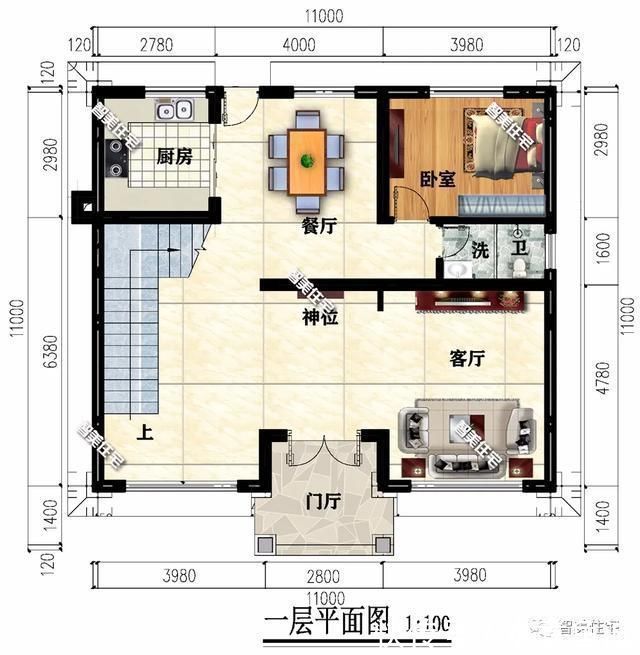 别墅|11×11米农村别墅，外观简约时尚，布局完美无可挑剔