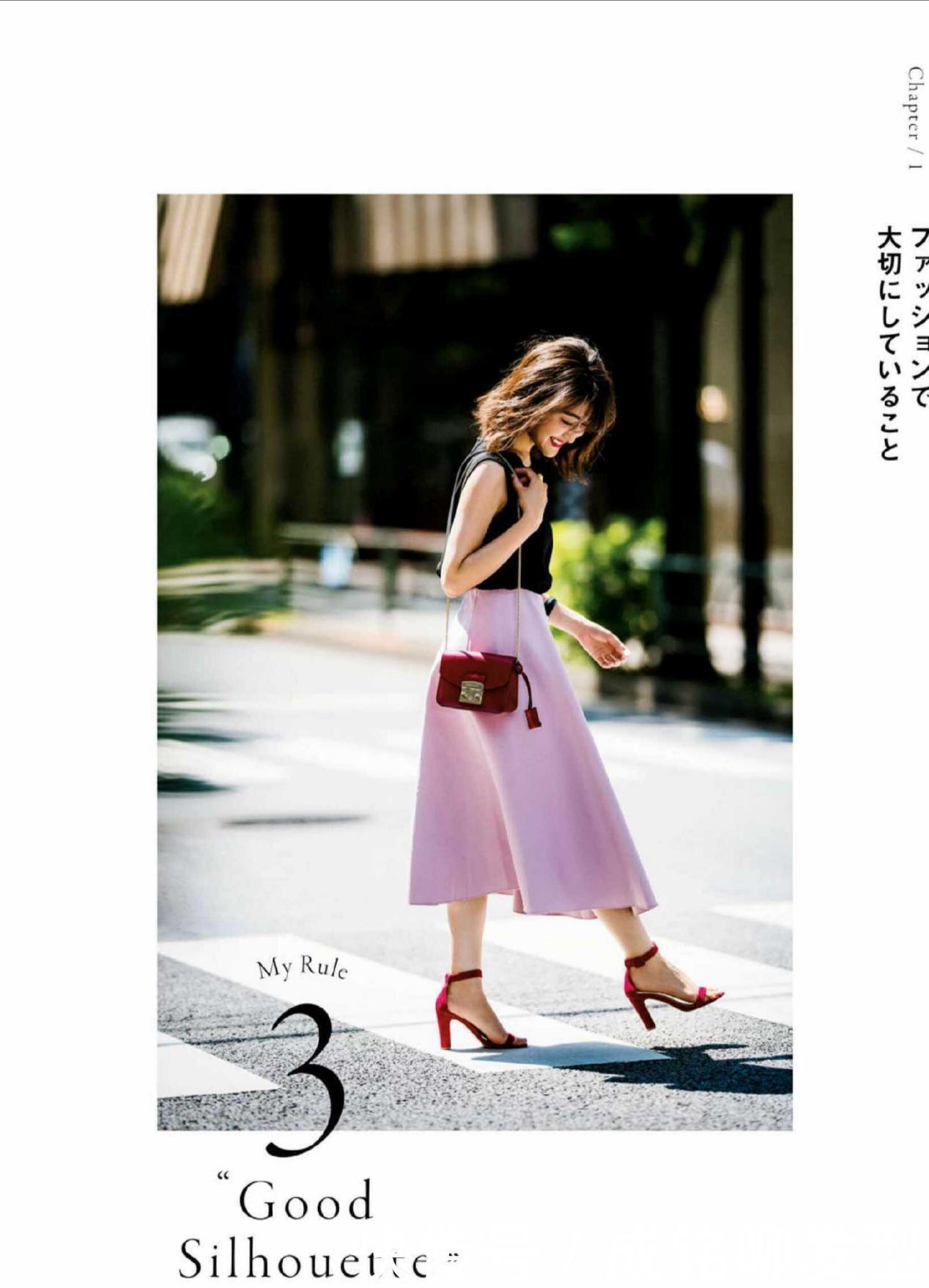 腰线|小个子穿搭模板,身高155日本博主示范显高穿法,轻松穿出高挑感