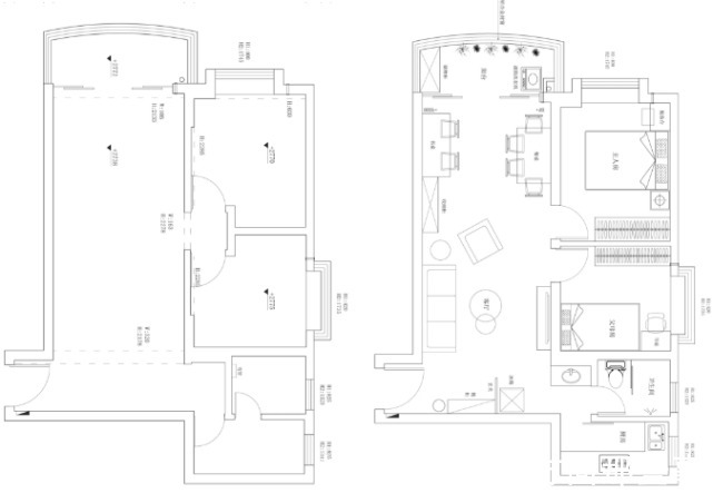 木色|70㎡简约风白色+灰蓝色+木色,舒适又不失格调
