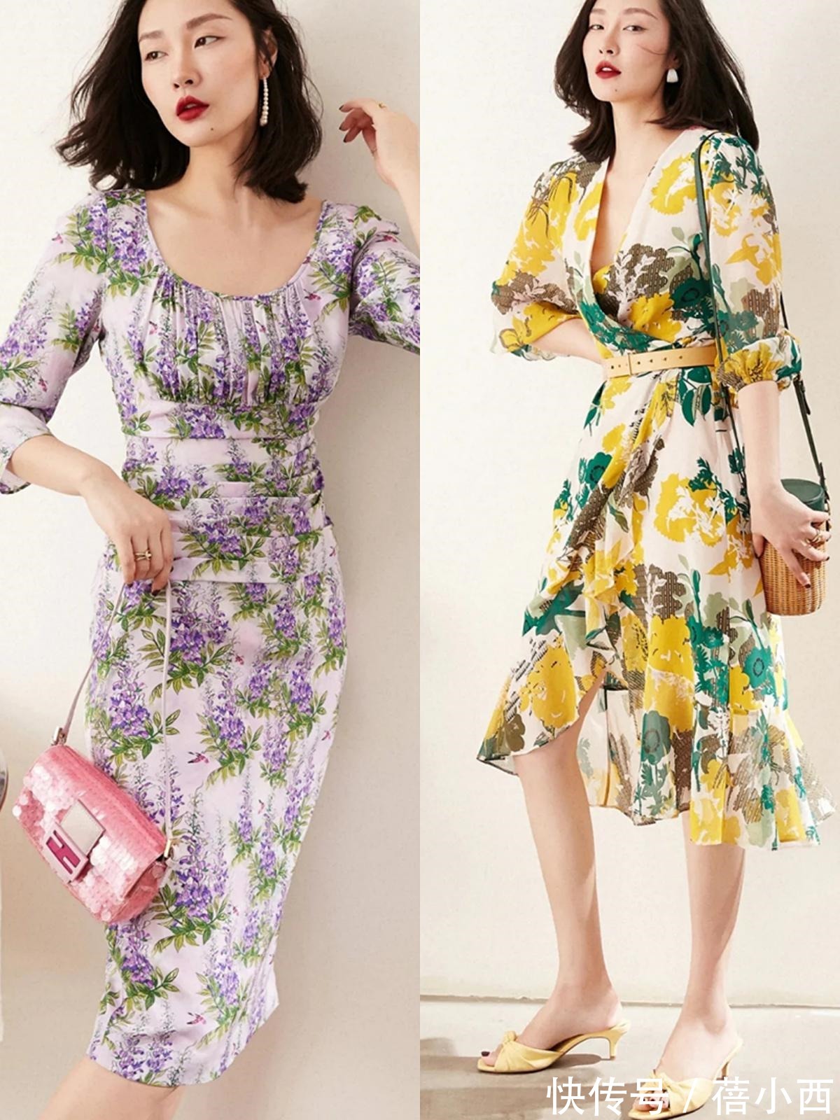 纯色|气质很一般的女生,多穿印花裙、衬衫、半身裙,变美是迟早的事