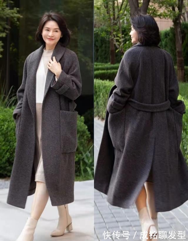 中年女人|中年女人冬装这样穿搭,优雅大气又有时尚感,保暖舒适还显年轻