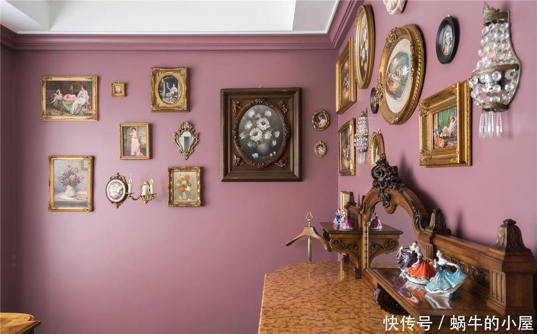 本案|中古风大别墅，9种色彩搭配3条动线，塑造华丽又精致的欧风空间