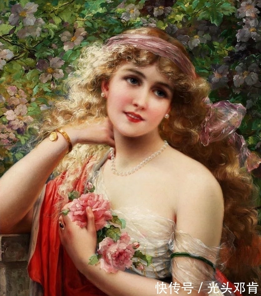 弗农&他最擅长画美女,埃米尔·弗农Emile Vernon油画美女作品鉴赏