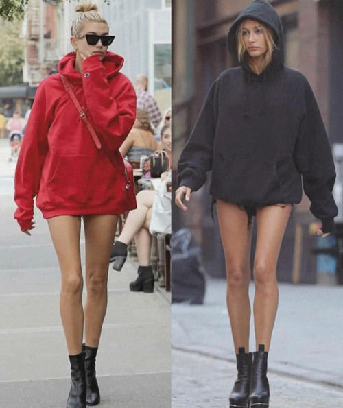 40岁女人别再穿卫衣＋长裤了，今年流行“上长下短”，时髦又减龄