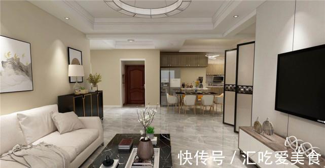 大地砖|175平现代三居室,做开放式厨房和书房更通透敞亮