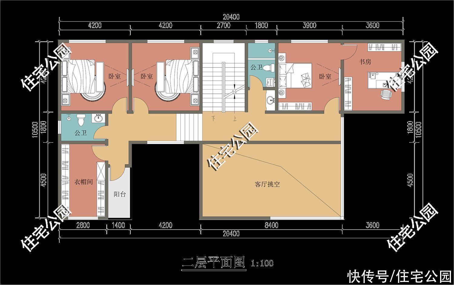 平面|分享10套带落地窗的别墅图，农村房子这么建，谁还稀罕去城里？