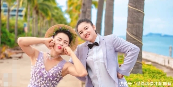 新娘的衣服|新人拍另类婚纱照,男扮女装别具创意,最后成片新娘太妖艳