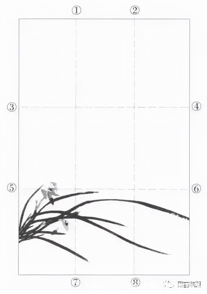 兰叶@国画兰花绘画技法，怎样画兰，兰与竹的组合画法教程