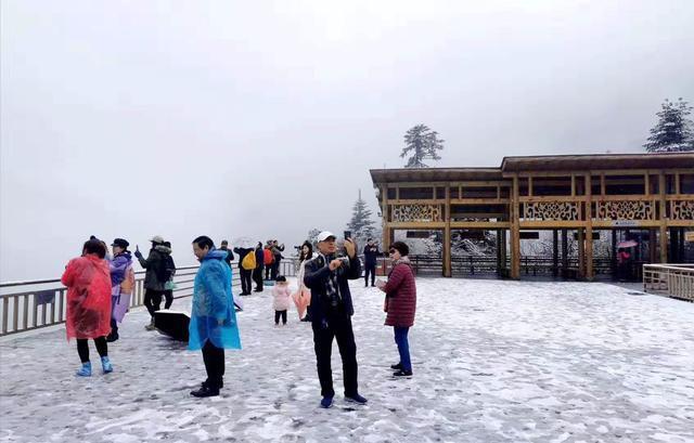 雪花|四川最会变脸的景点，说好的秋天一夜过后银装素裹，游客称赞漂亮