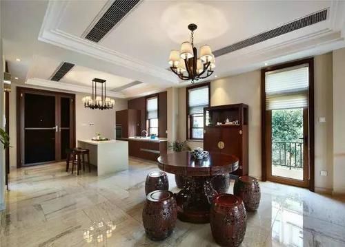 400平新中式独栋别墅,追求的是一种简约实用的美感