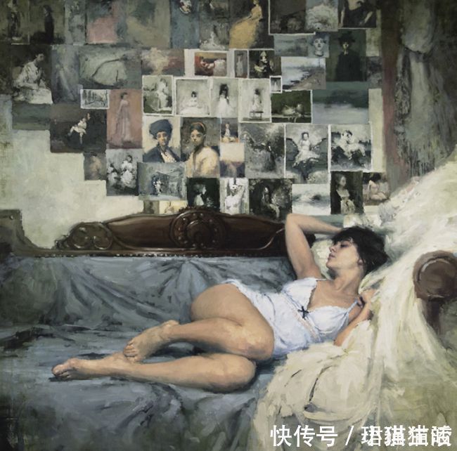 油画#艺术家杰里米·曼恩的油画,颜色既生动又大气!