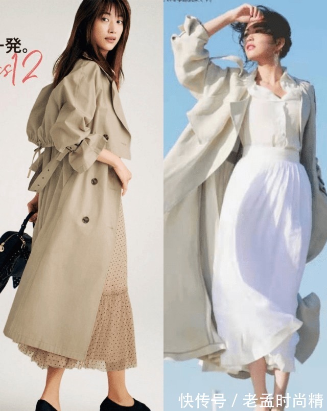 裙子|风衣+裙子,今秋最好看的穿法都总结在这了