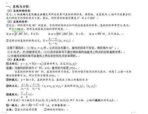 高中数学老师发怒：必修一到五知识点大全，不掌握，怎么拿满分？