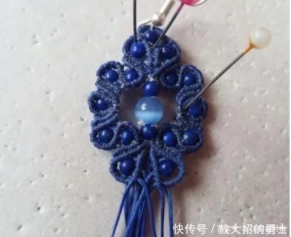 蜡绳编的中国风流苏耳饰,精致大方,DIY手工编绳附教程