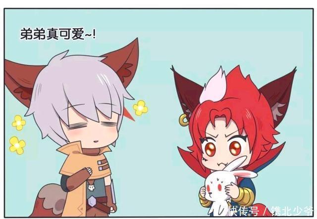 研究|王者荣耀漫画:百里兄弟研究兔子的吃法;旁边的公孙离害怕极了!
