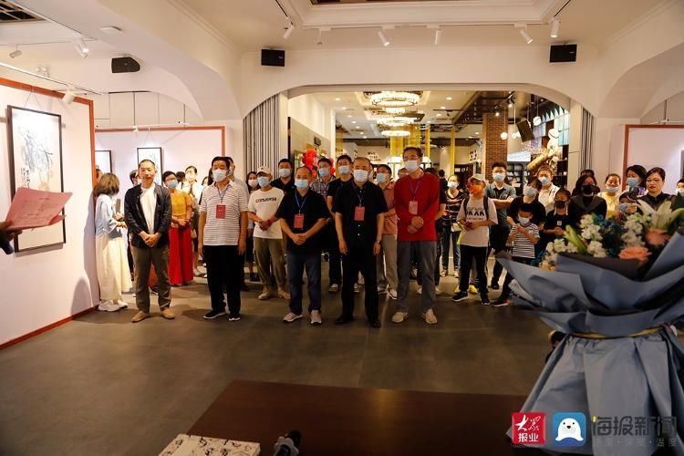 作品展$卢向龙国画作品展在青岛电影博物馆正式开展