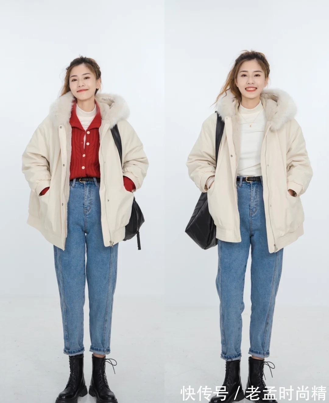 牛仔裤|羽绒服不仅保暖还很实用,搭配下面这4种单品,暖和又时髦