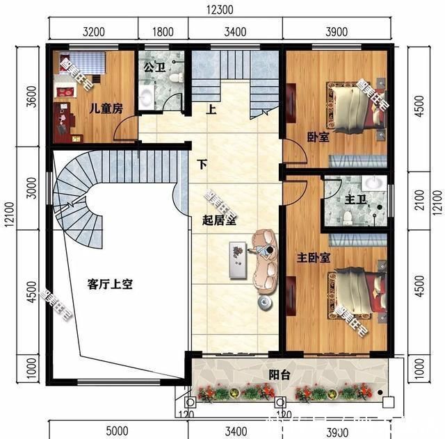 别墅|南北通透设计的两栋欧式别墅，第一栋客厅挑空，外观漂亮布局实用