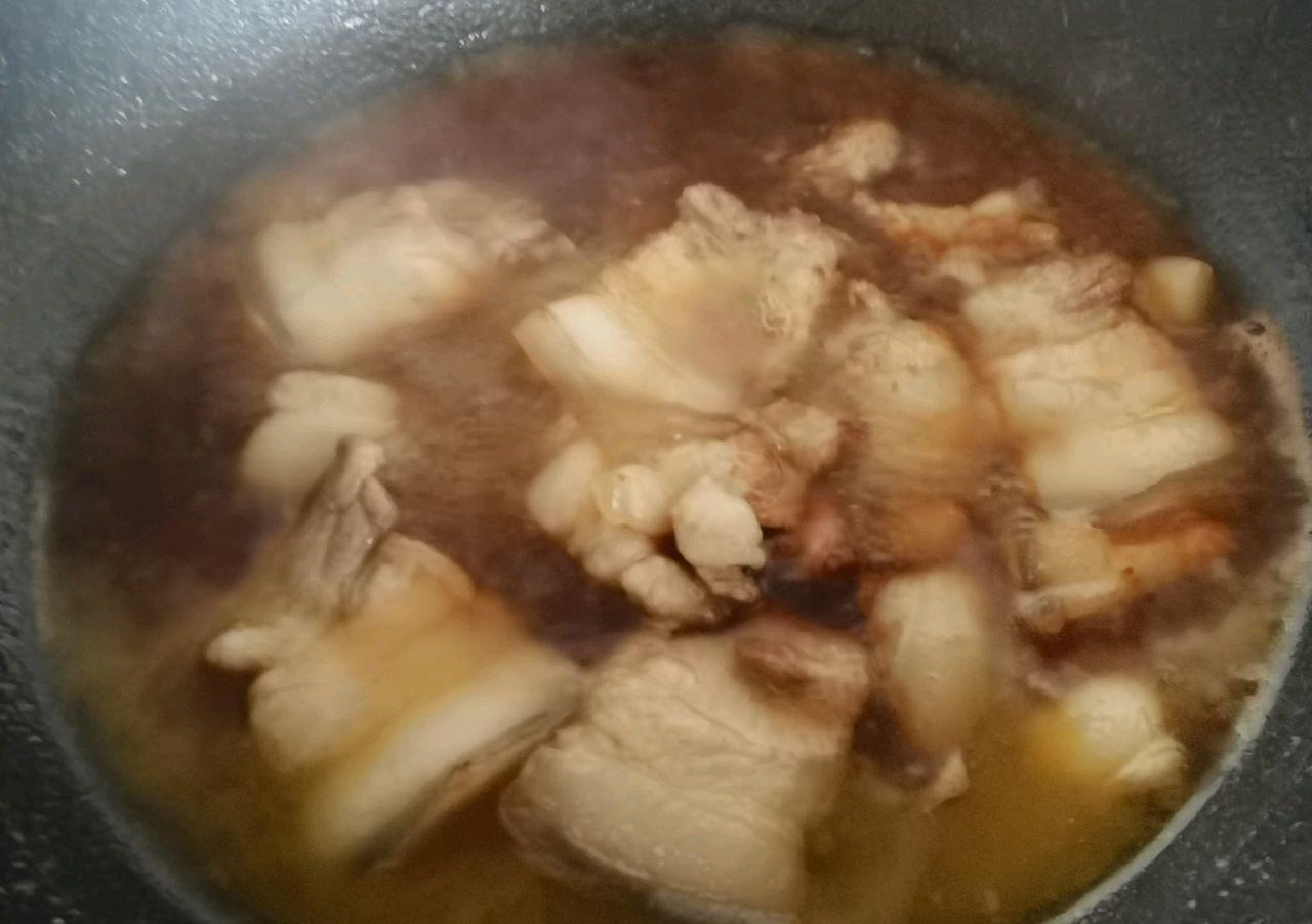 红烧肉|花菜五花肉,美味健康,肥而不腻