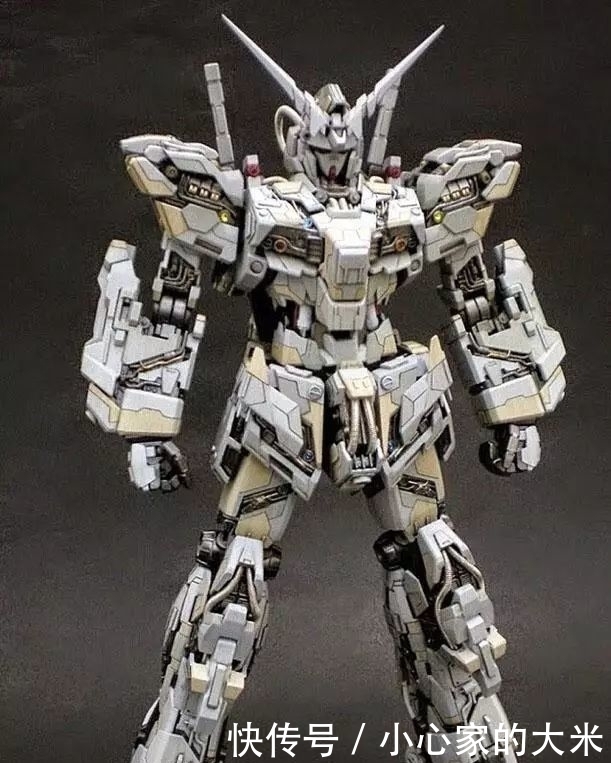 独角兽|金属涂装精神力骨架,破碎外甲独角兽高达模型