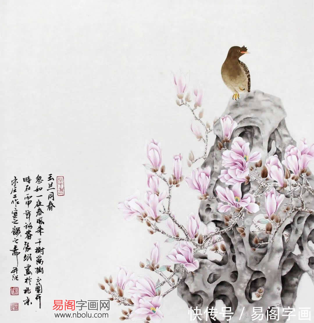 花鸟画@画家张斌 一位在宫廷画上比肩郎世宁的艺术家