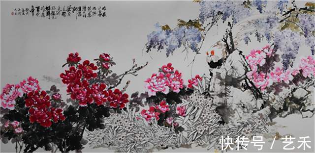 王家华&国画名家王家华画册寄情牡丹系列之 千年喜看状元红