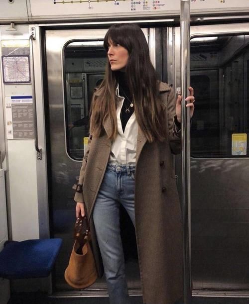 衬衫+毛衣，衬衫+高领=永不过时气质精！太美了！