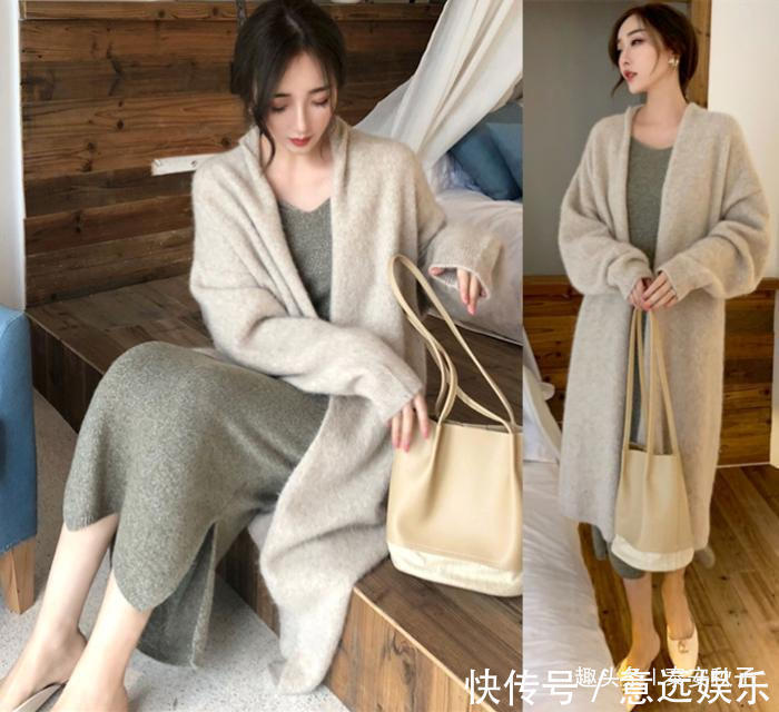 百搭 今年很流行穿“中长开衫”百搭不挑人,时髦又显气质!