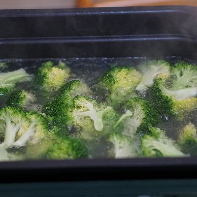 西兰花豆腐虾汤