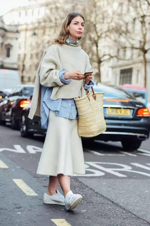 衬衫+毛衣，衬衫+高领=永不过时气质精！太美了！